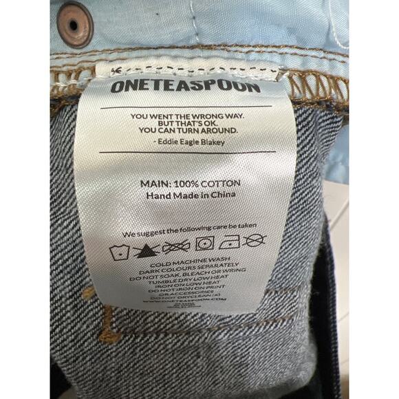 One Teaspoon Men's Organic Raw Bandit Jean Dark Wash Size 34 NWT - Picture 10 of 10